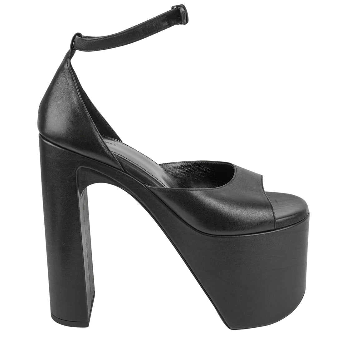 Balenciaga Camden Platform Sandals in Black - Discounts on Balenciaga at UAL