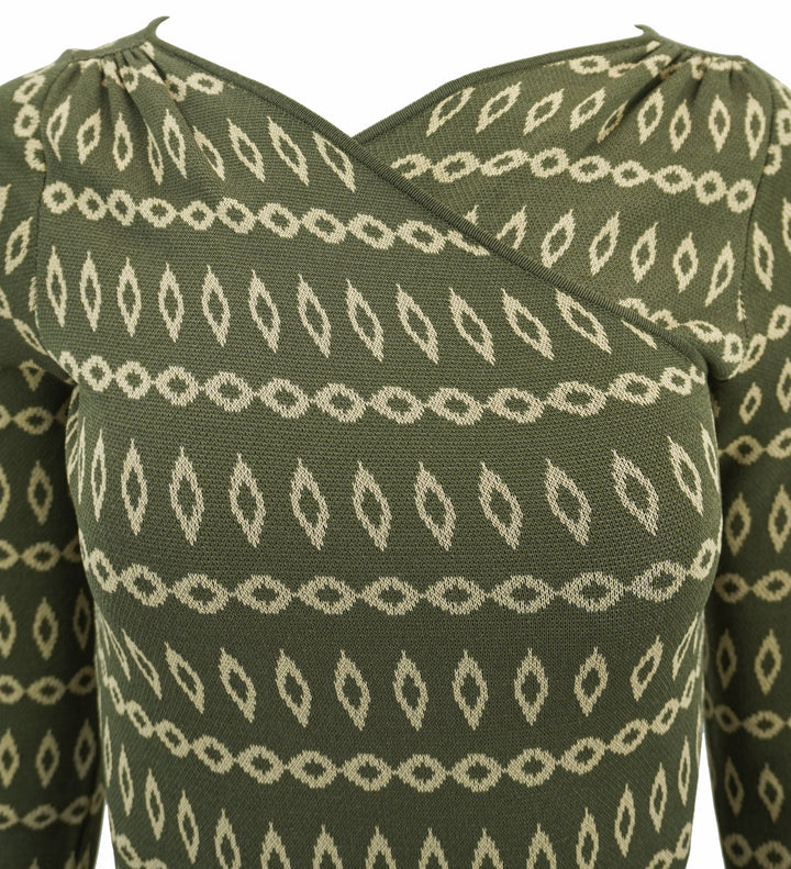 Misa Los Angeles Lainey Dress in Olive - Discounts on Misa at UAL