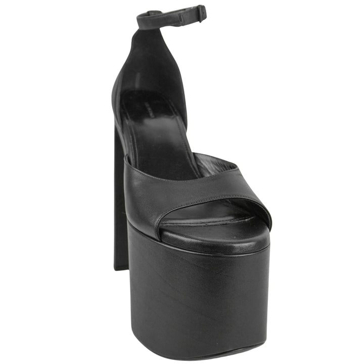 Balenciaga Camden Platform Sandals in Black - Discounts on Balenciaga at UAL