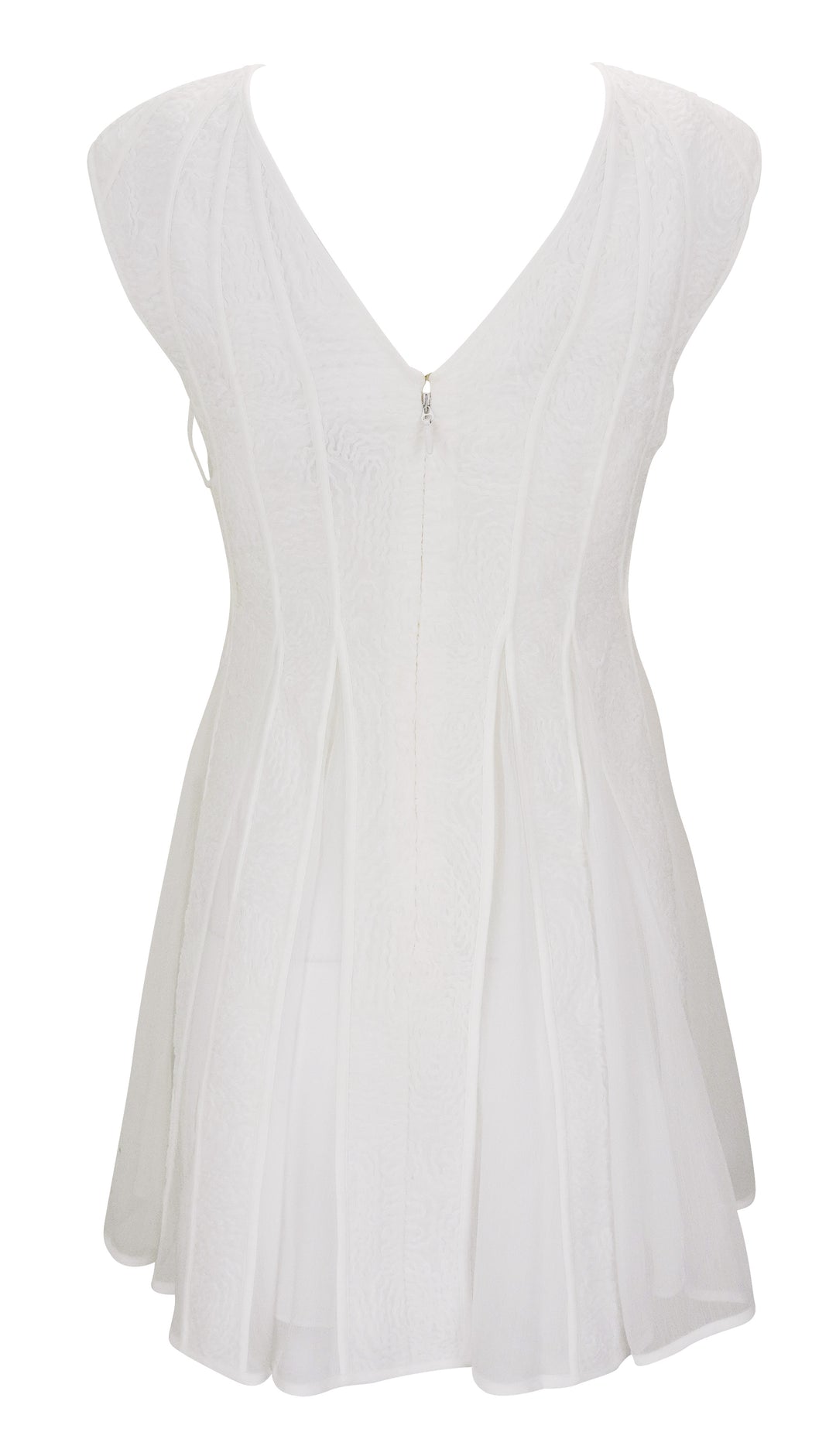 Aje. Soleil Mini Dress in Off-White