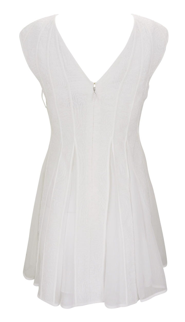Aje. Soleil Mini Dress in Off-White