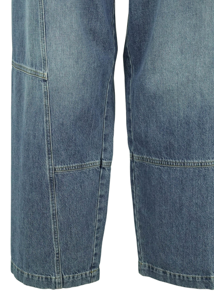 PLAN C Denim Trousers in Indigo - Discounts on PLAN C at UAL