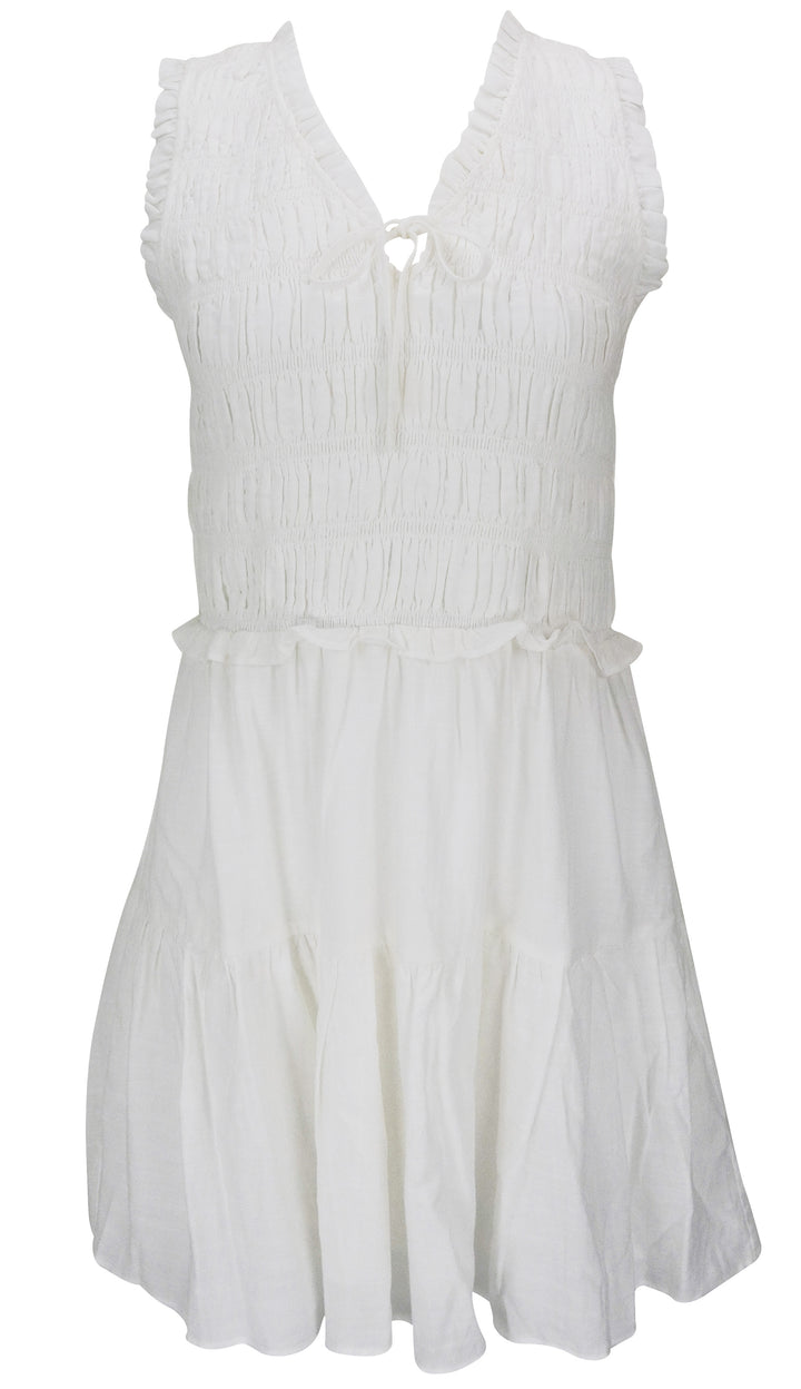 PAIGE Fraise Dress in White