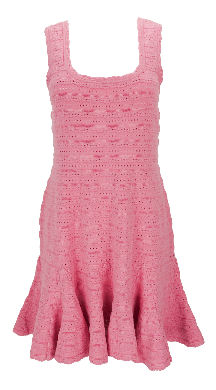 LoveShackFancy Maryanne Dress in Sunset Pink