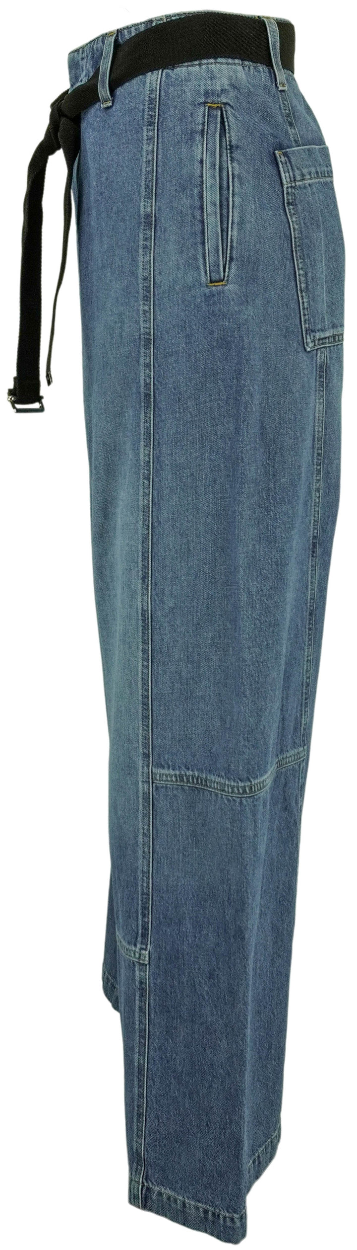 PLAN C Denim Trousers in Indigo - Discounts on PLAN C at UAL
