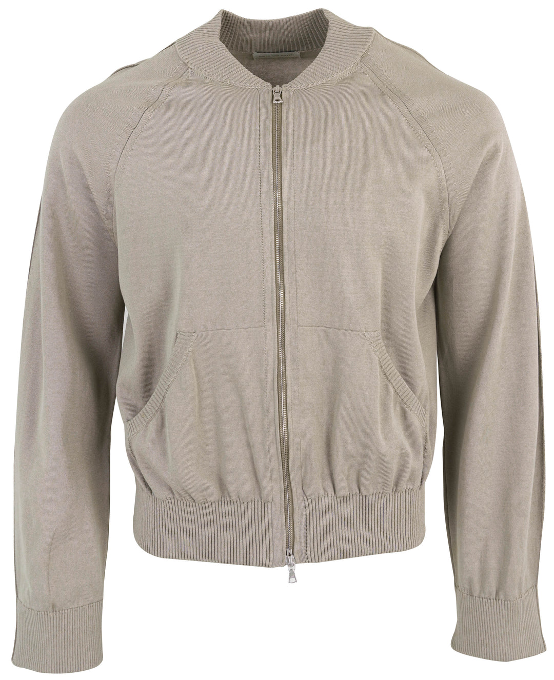 Dries Van Noten Knit Zip-Up Cardigan in Tan - Discounts on Dries Van Noten at UAL