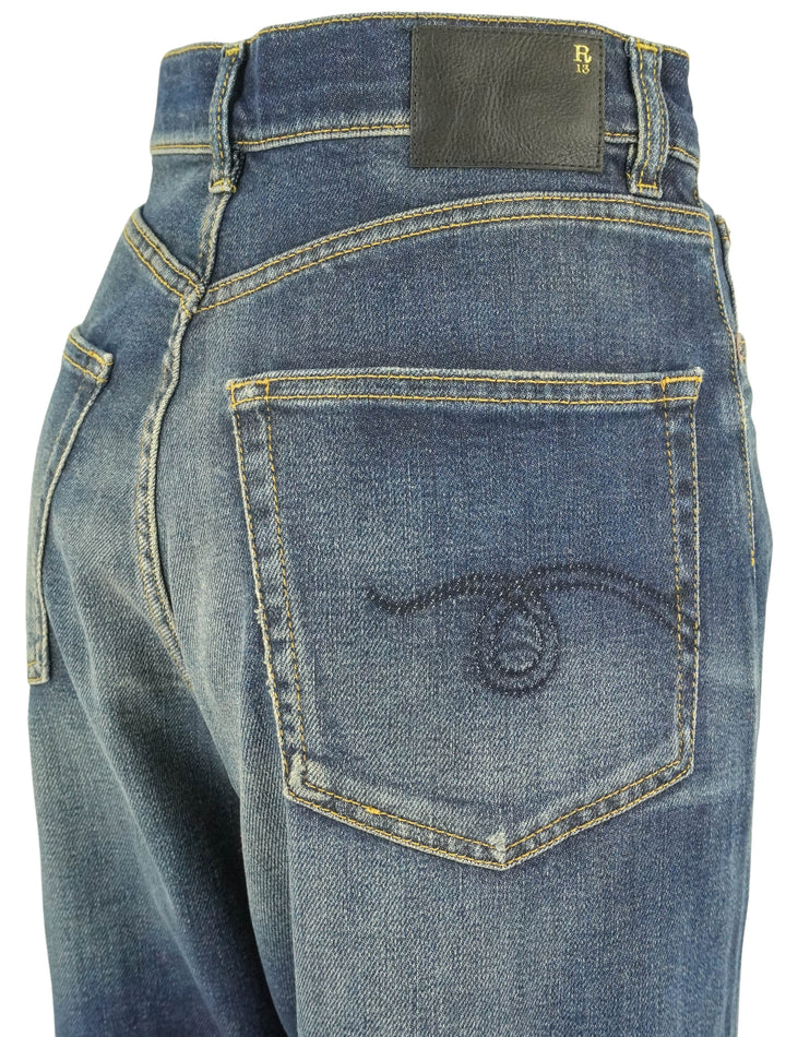 R13 Venti Jean in Ansel Blue - Discounts on R13 at UAL