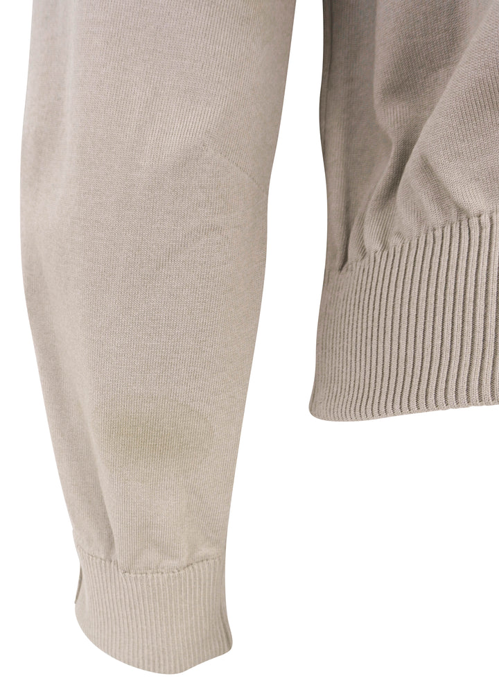 Dries Van Noten Knit Zip-Up Cardigan in Tan - Discounts on Dries Van Noten at UAL