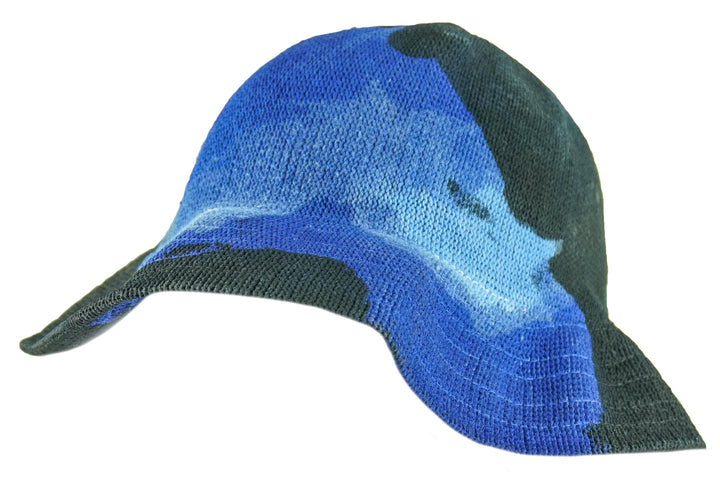 Reinhard Plank Painted Bucket Hat in Black/Blue - Discounts on Reinhard Plank at UAL