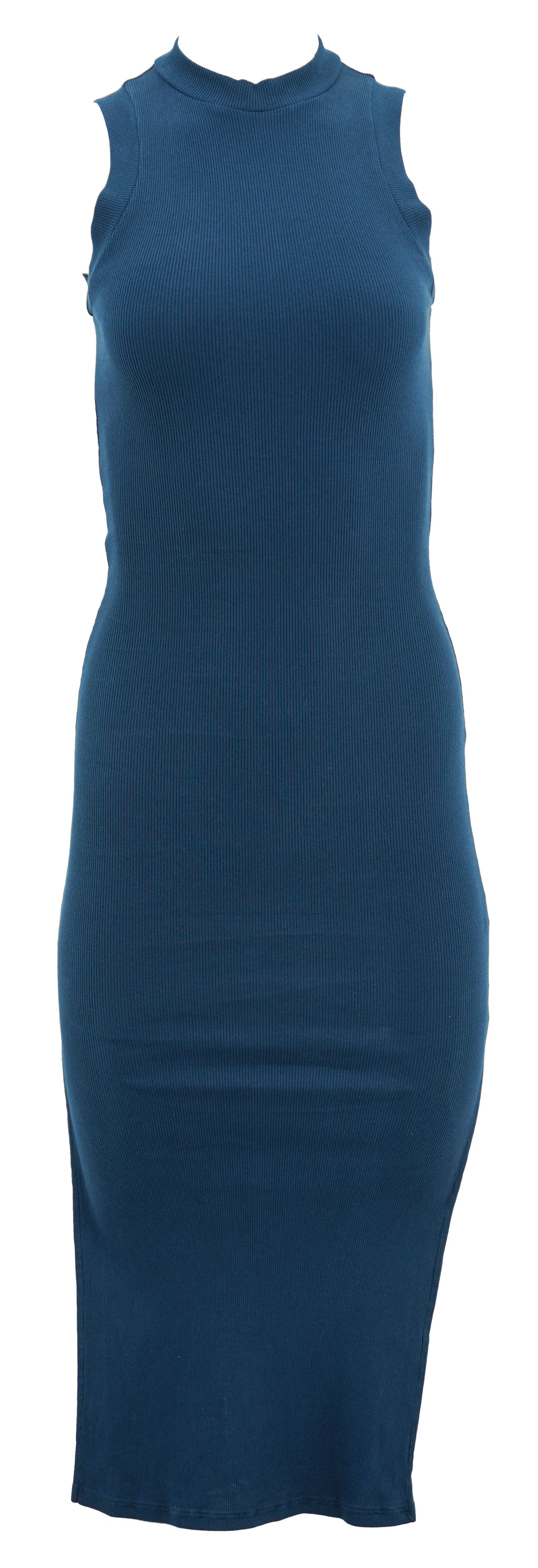 NSF Ribbed Knit Dress in Navy - Discounts on NSF at UAL