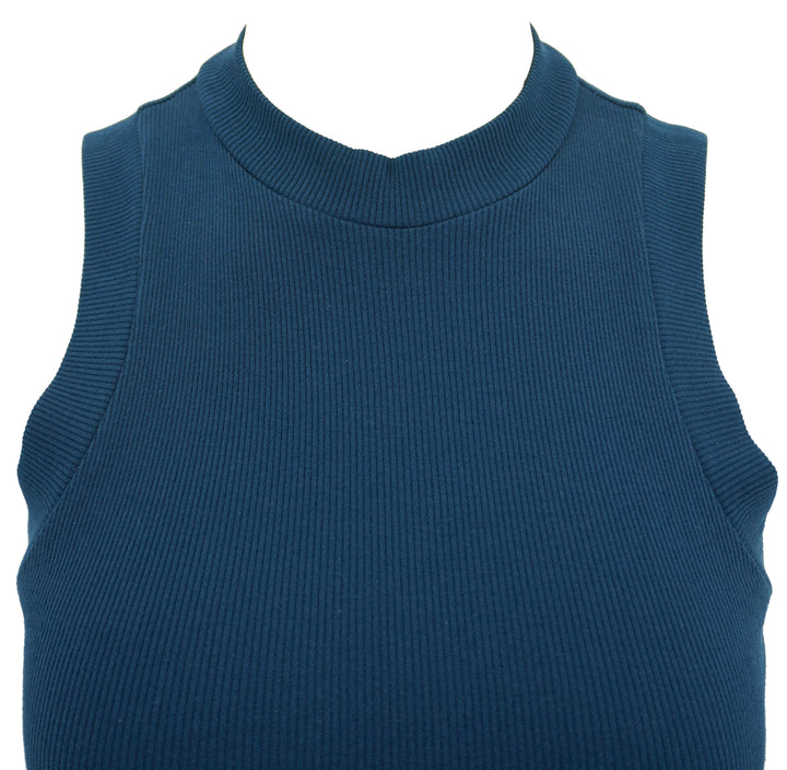 NSF Ribbed Knit Dress in Navy - Discounts on NSF at UAL