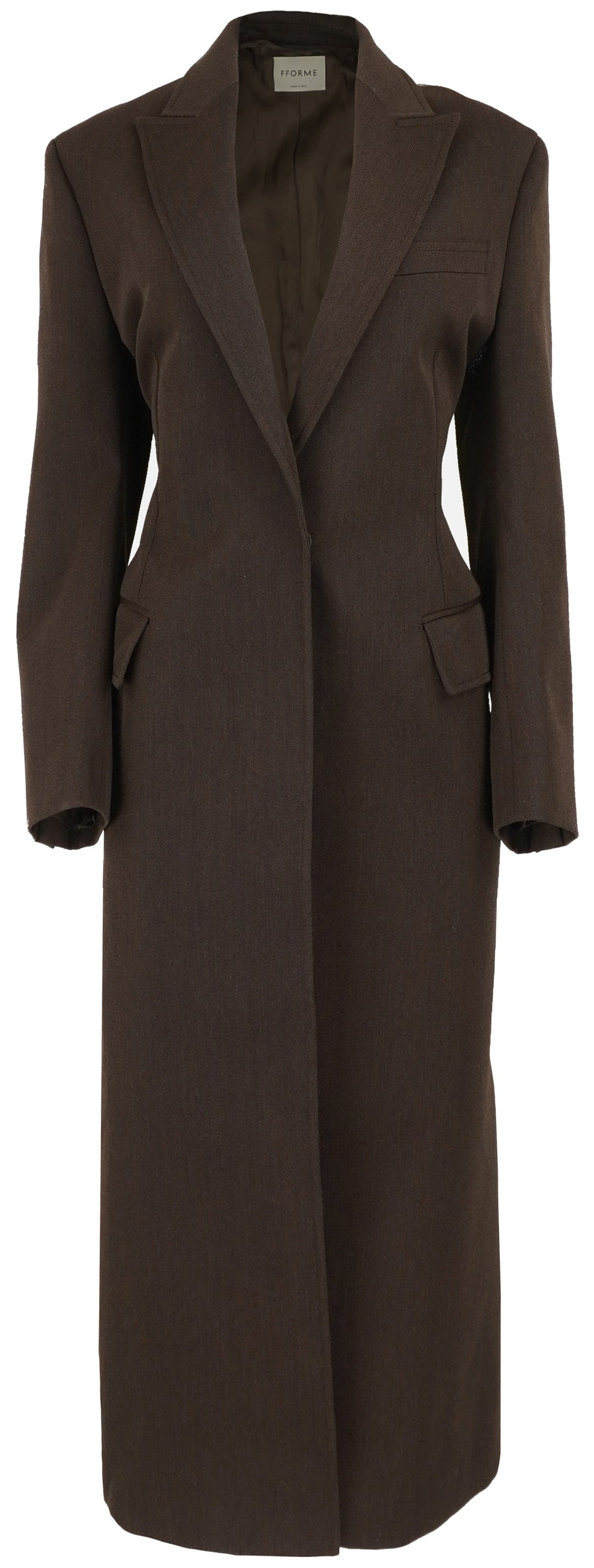 Fforme Anouk Tailored Blazer Coat in Chestnut - Discounts on Fforme at UAL