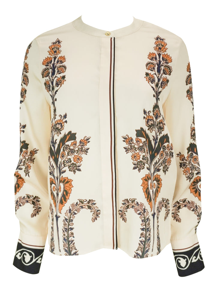 Veronica Beard Hoku Blouse in Ecru Multi - Discounts on Veronica Beard at UAL