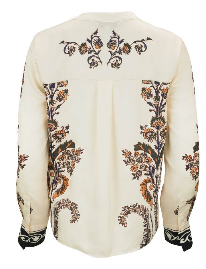 Veronica Beard Hoku Blouse in Ecru Multi - Discounts on Veronica Beard at UAL