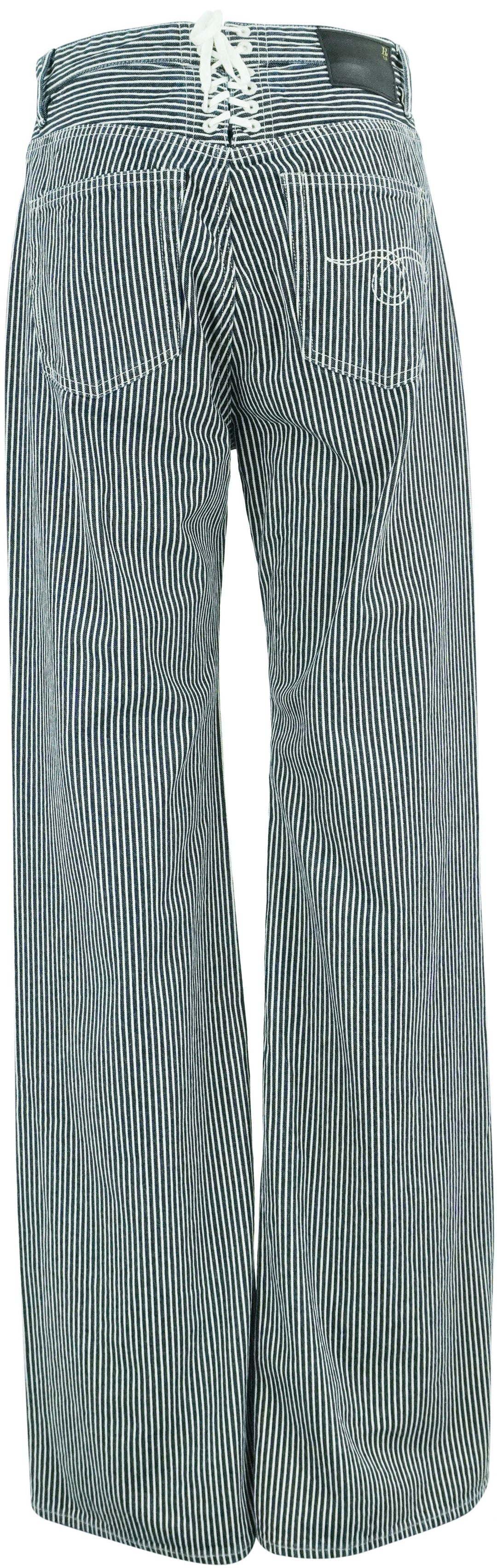 R13 Lace Back Jane Jean in Indigo Railroad - Discounts on R13 at UAL
