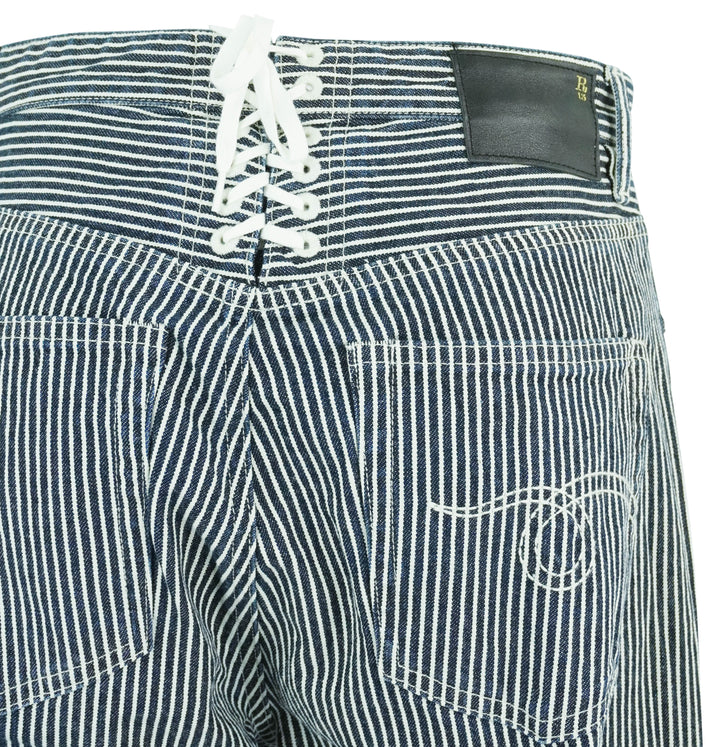 R13 Lace Back Jane Jean in Indigo Railroad - Discounts on R13 at UAL