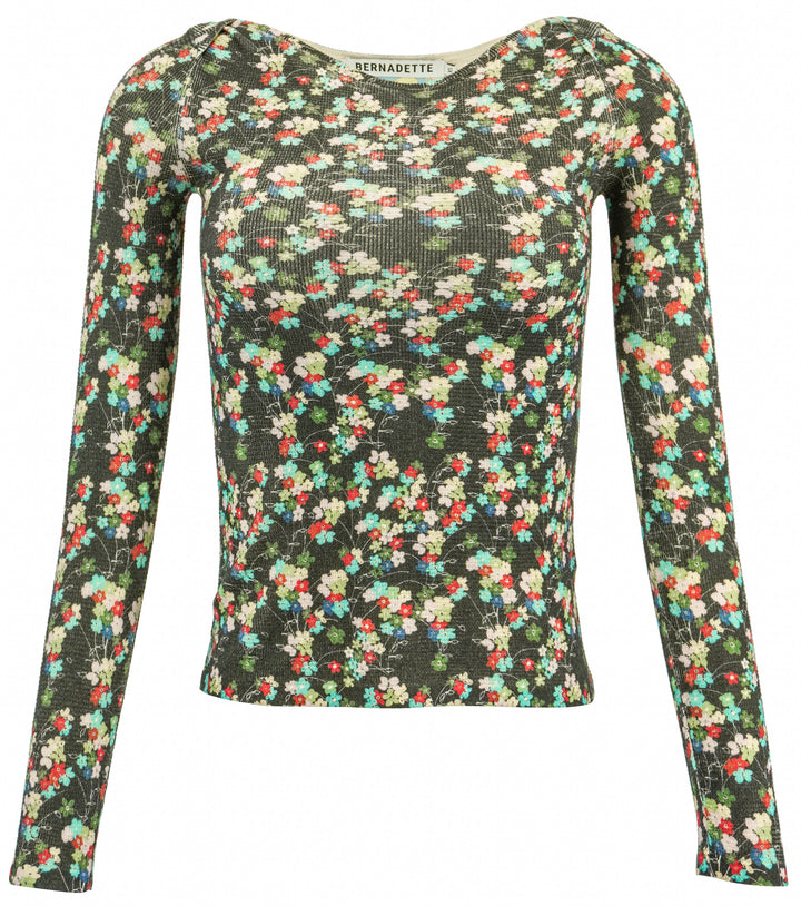 Bernadette Luke Long Sleeve Tee in Floral Print - Discounts on Bernadette at UAL