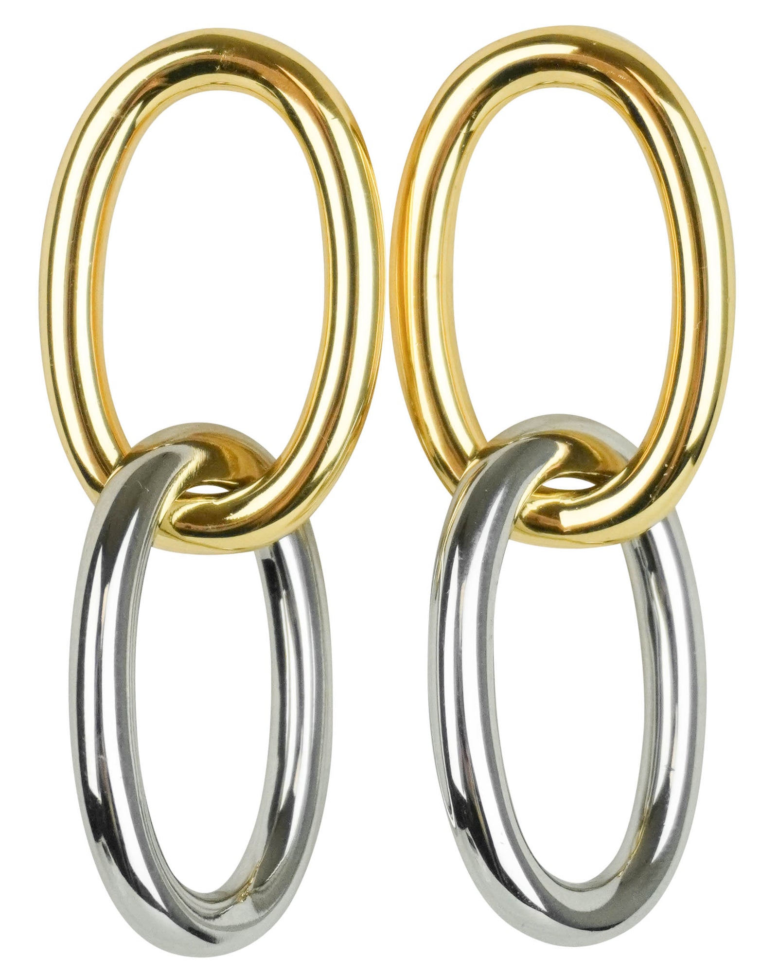 Shashi Lasso Hoop Earrings in Gold and Silver - Discounts on Shashi at UAL