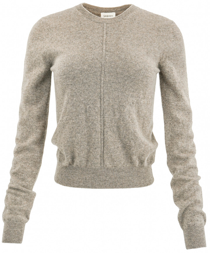 Saint Laurent Sweater in Taupe - Discounts on Saint Laurent at UAL