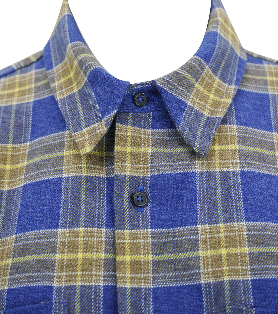 Wear Cissa Daily Shirt in Blue/Yellow Plaid - Discounts on Wear Cissa at UAL