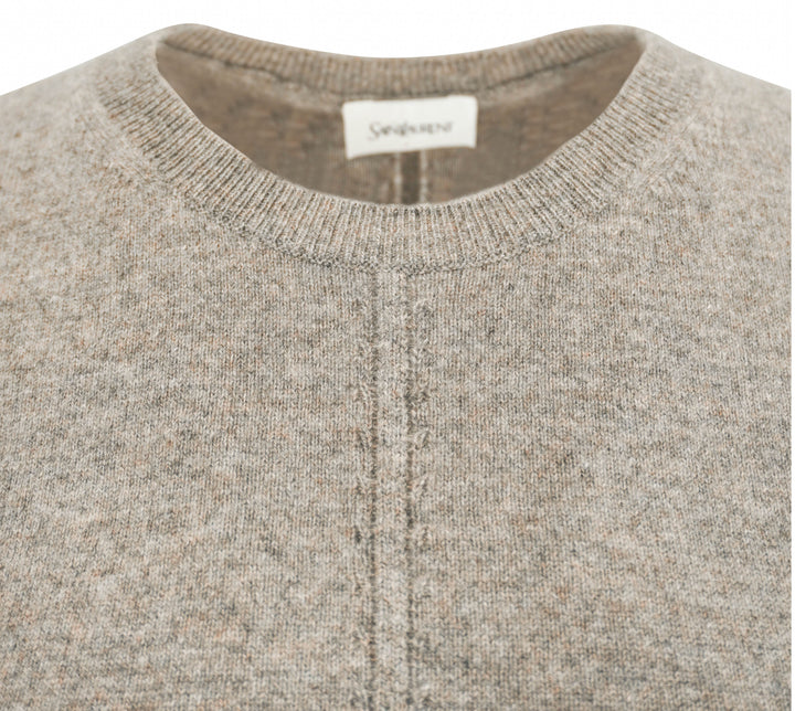 Saint Laurent Sweater in Taupe - Discounts on Saint Laurent at UAL