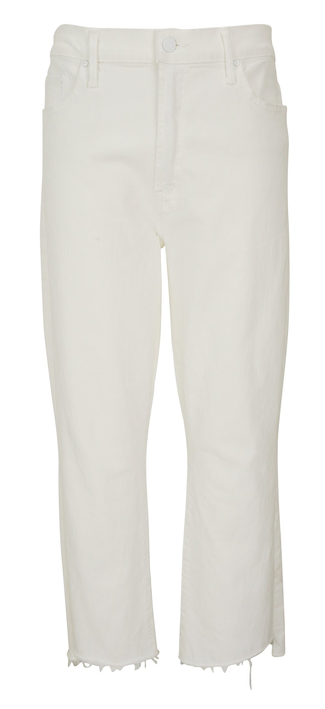 Mother The Insider Crop Step Fray Jeans in Fairest Of Them All - Discounts on Mother at UAL