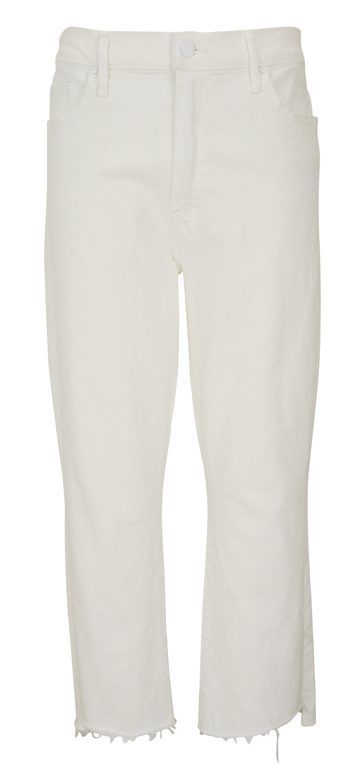 Mother The Insider Crop Step Fray Jeans in Fairest Of Them All - Discounts on Mother at UAL