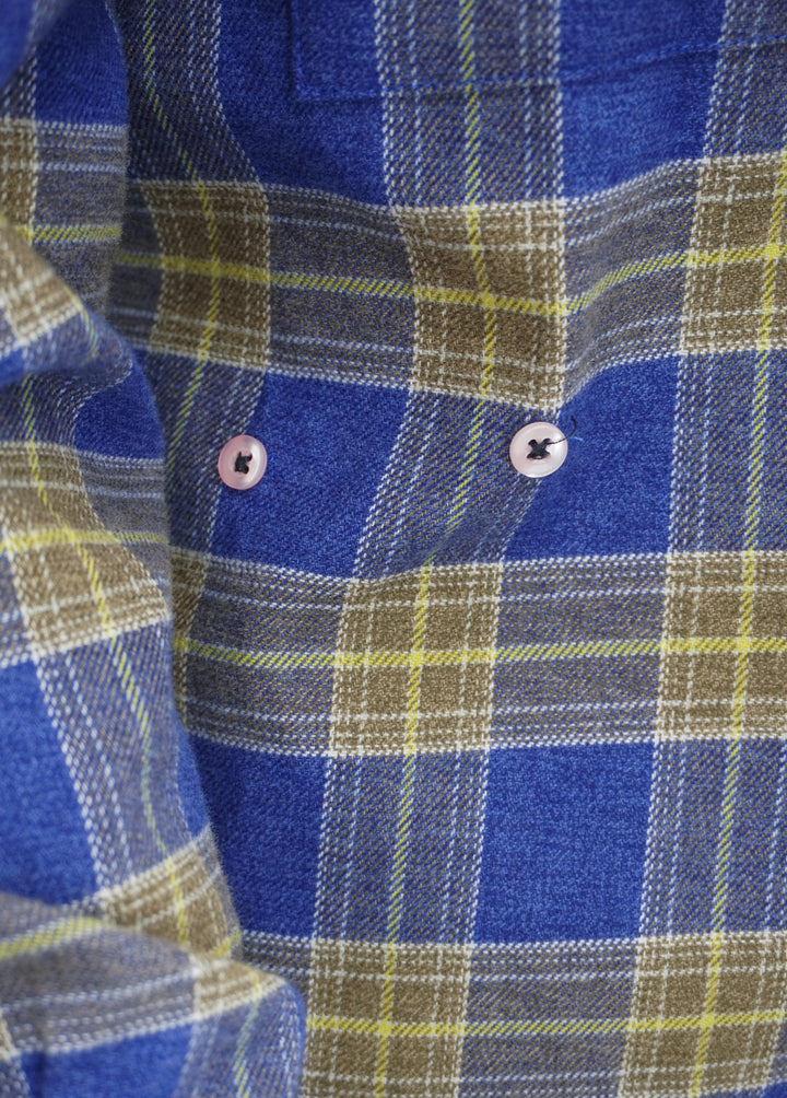Wear Cissa Daily Shirt in Blue/Yellow Plaid - Discounts on Wear Cissa at UAL