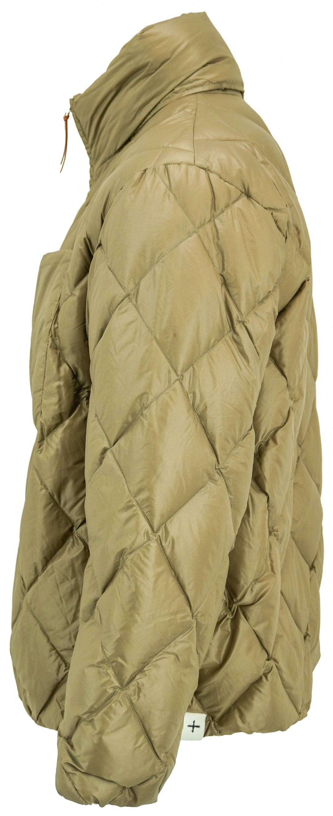 Jil Sander Quilted Puffer Jacket in Beaver - Discounts on Jil Sander at UAL