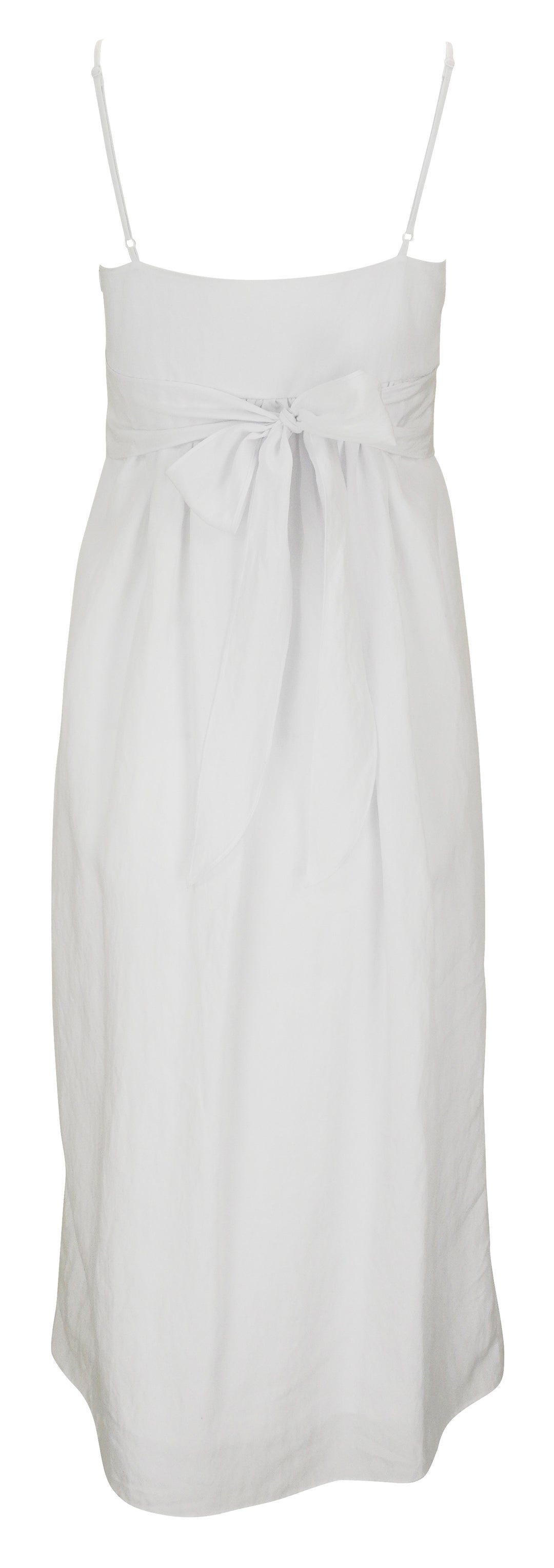 Vince. Fil Coupé Mixed Media Dress in Off White - Discounts on Vince. at UAL