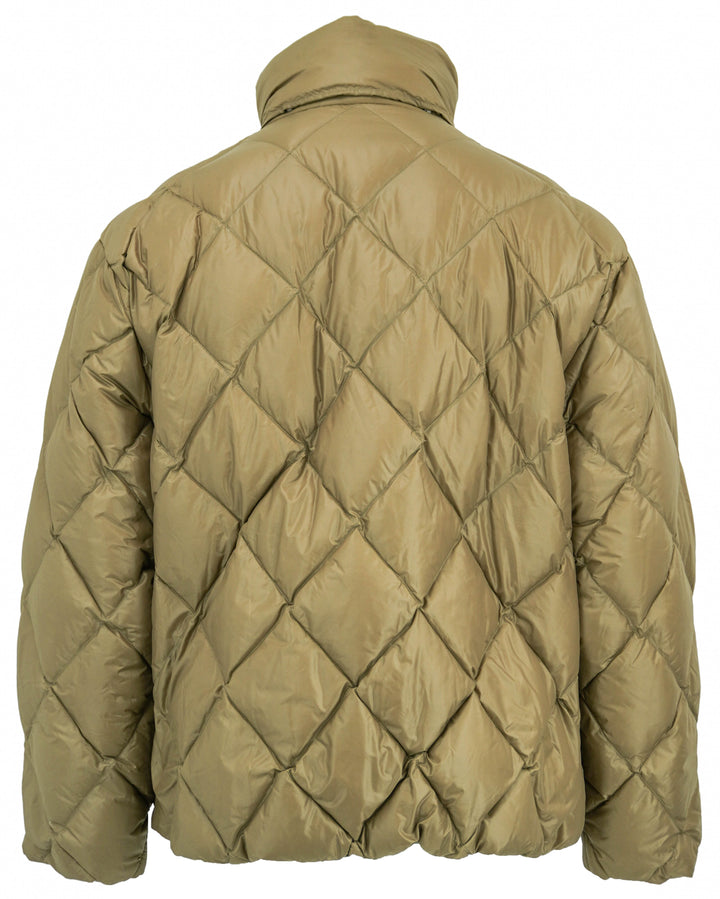 Jil Sander Quilted Puffer Jacket in Beaver - Discounts on Jil Sander at UAL