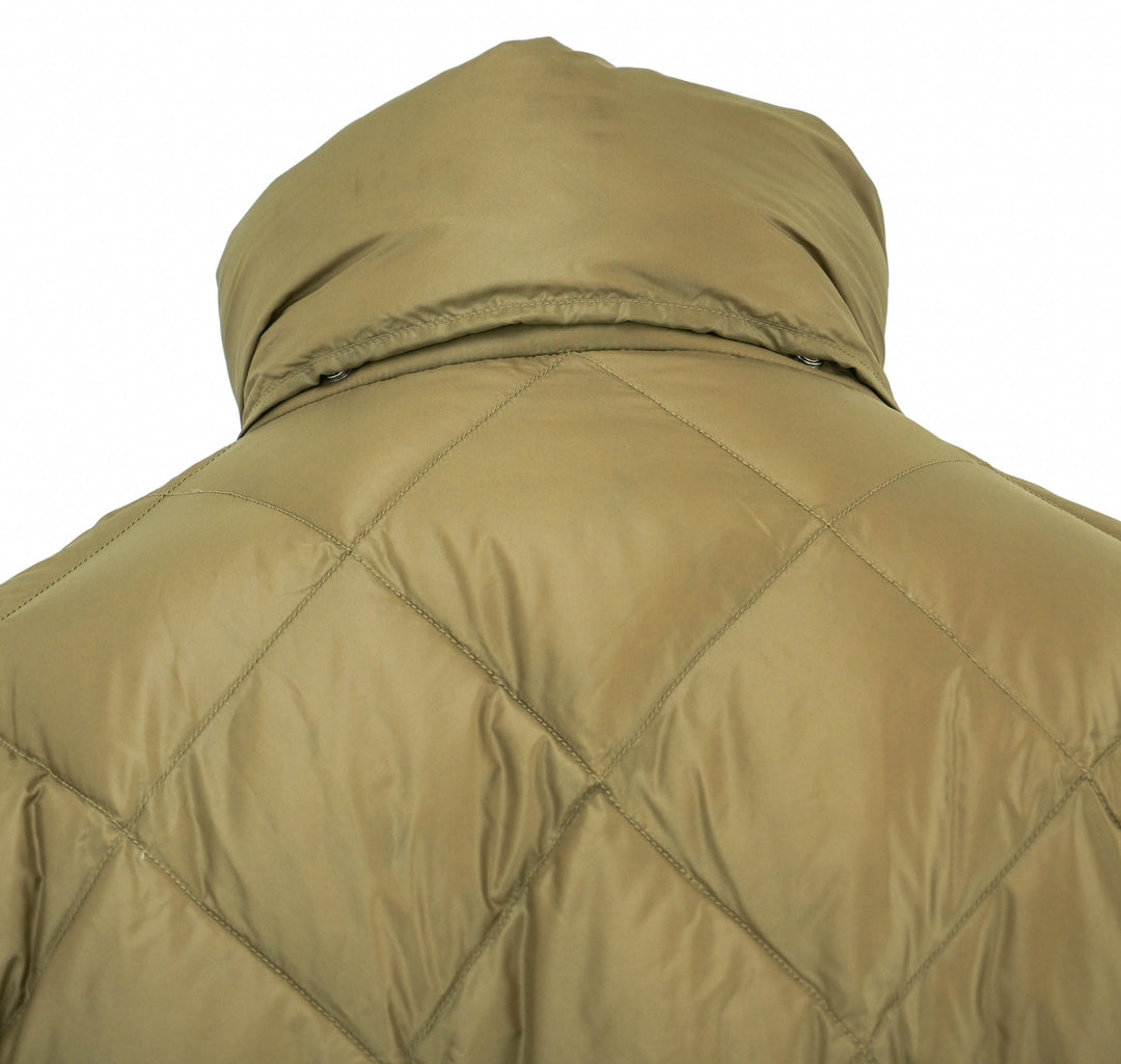 Jil Sander Quilted Puffer Jacket in Beaver - Discounts on Jil Sander at UAL
