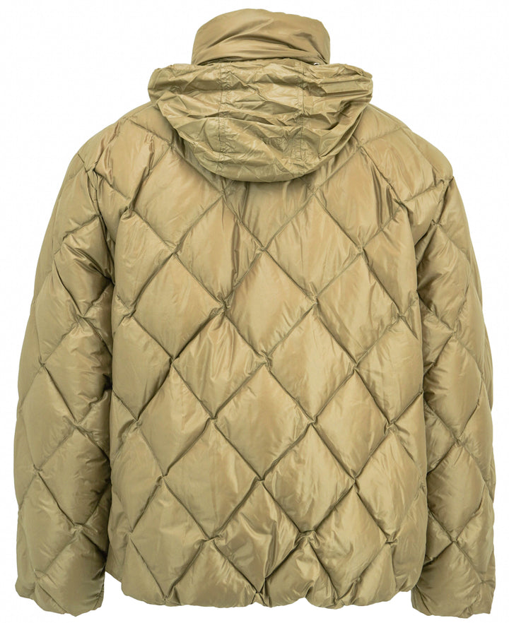 Jil Sander Quilted Puffer Jacket in Beaver - Discounts on Jil Sander at UAL
