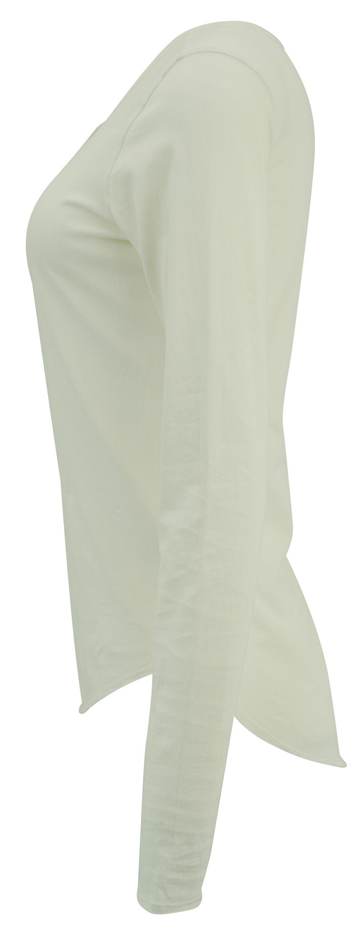 NSF Henley Tee Shirt in White - Discounts on NSF at UAL