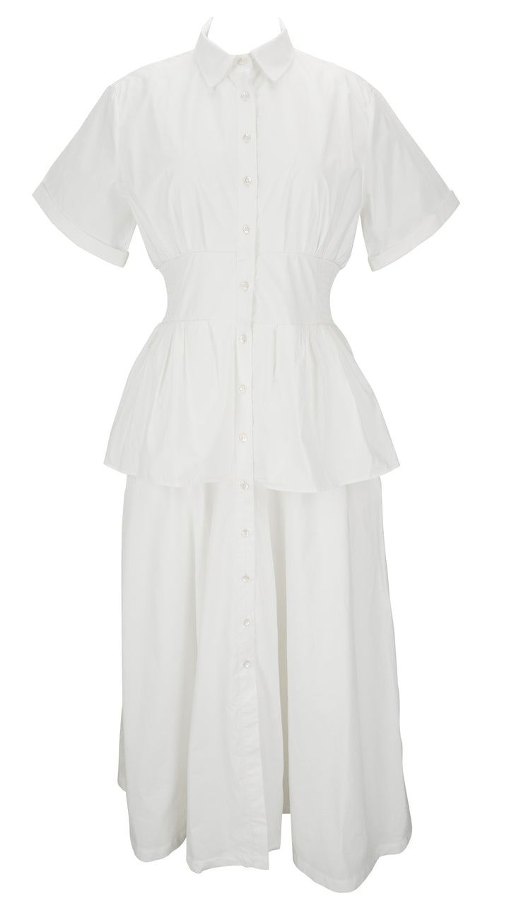 Rosie Assoulin Boogie Woogie Bugle Boy Dress in White - Discounts on Rosie Assoulin at UAL