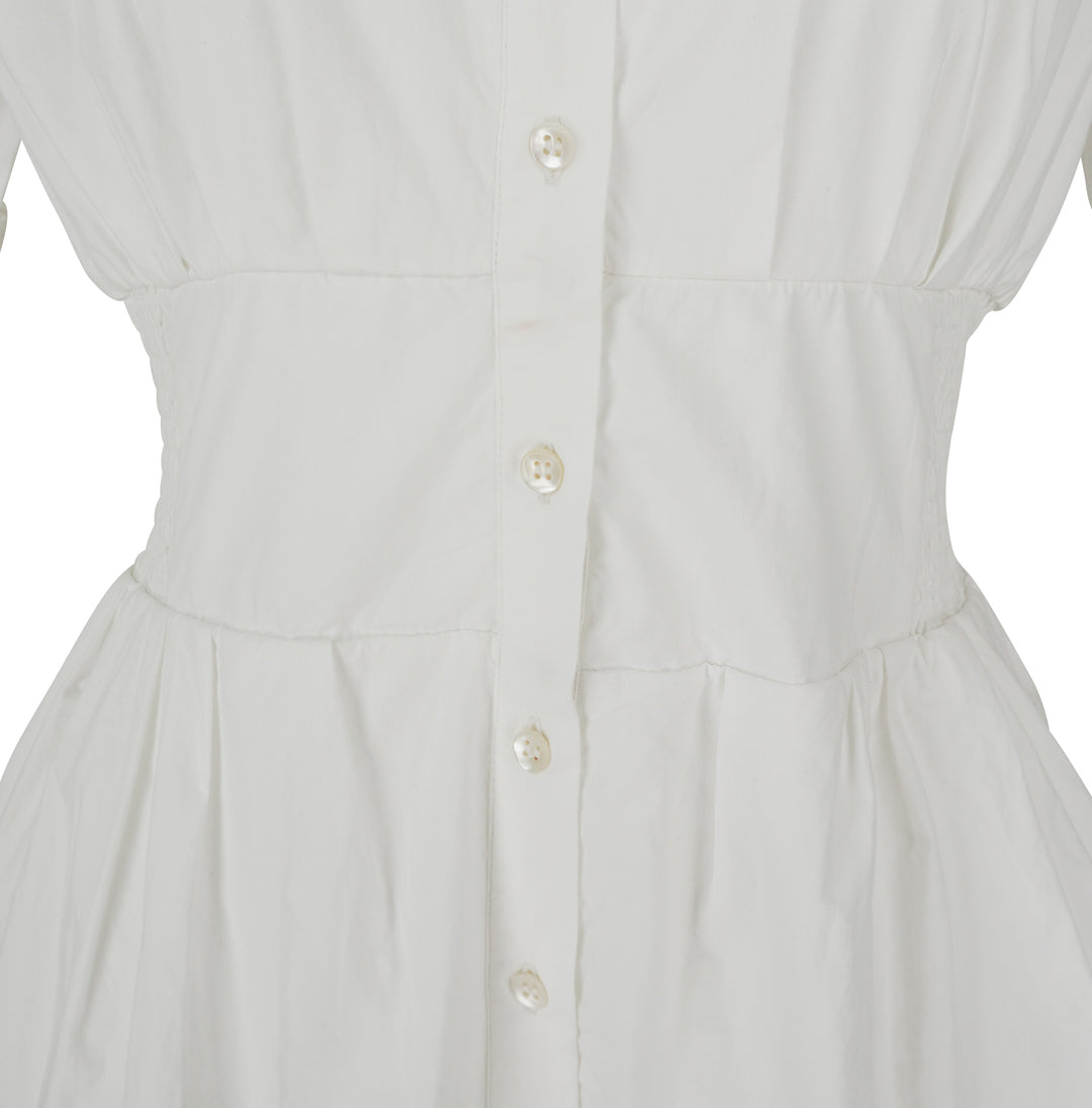 Rosie Assoulin Boogie Woogie Bugle Boy Dress in White - Discounts on Rosie Assoulin at UAL
