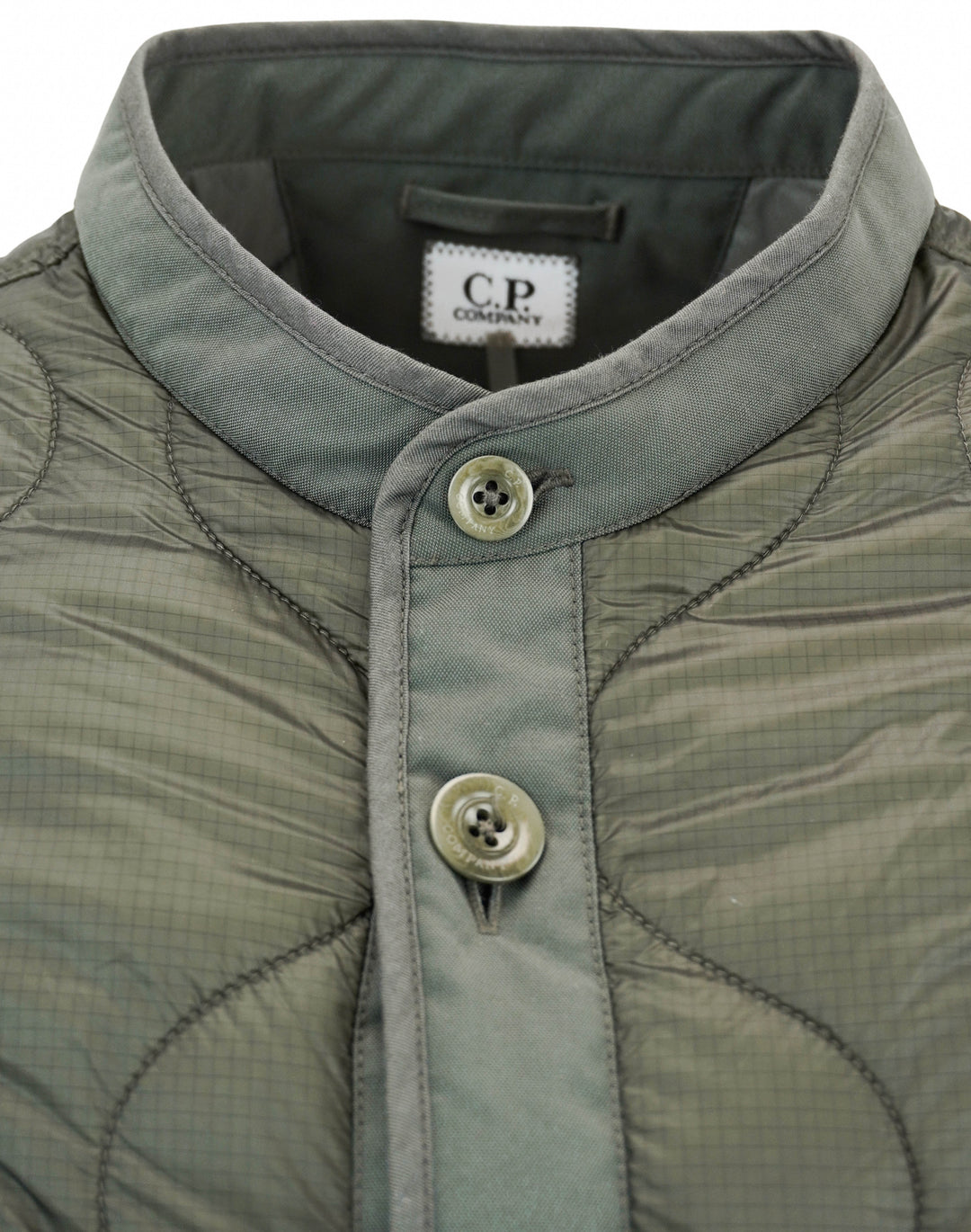 C.P. Company Quilted Jacket in Dark Green - Discounts on C.P.Company at UAL