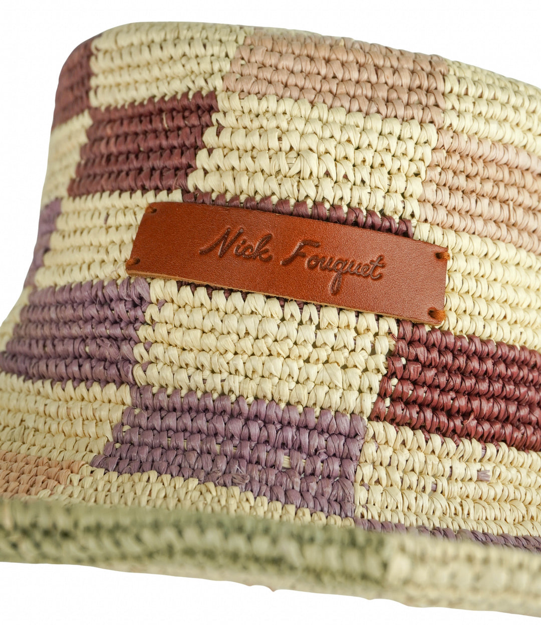 Nick Fouquet Window Pane Hat in Multicolored Checkered - Discounts on Nick Fouquet at UAL