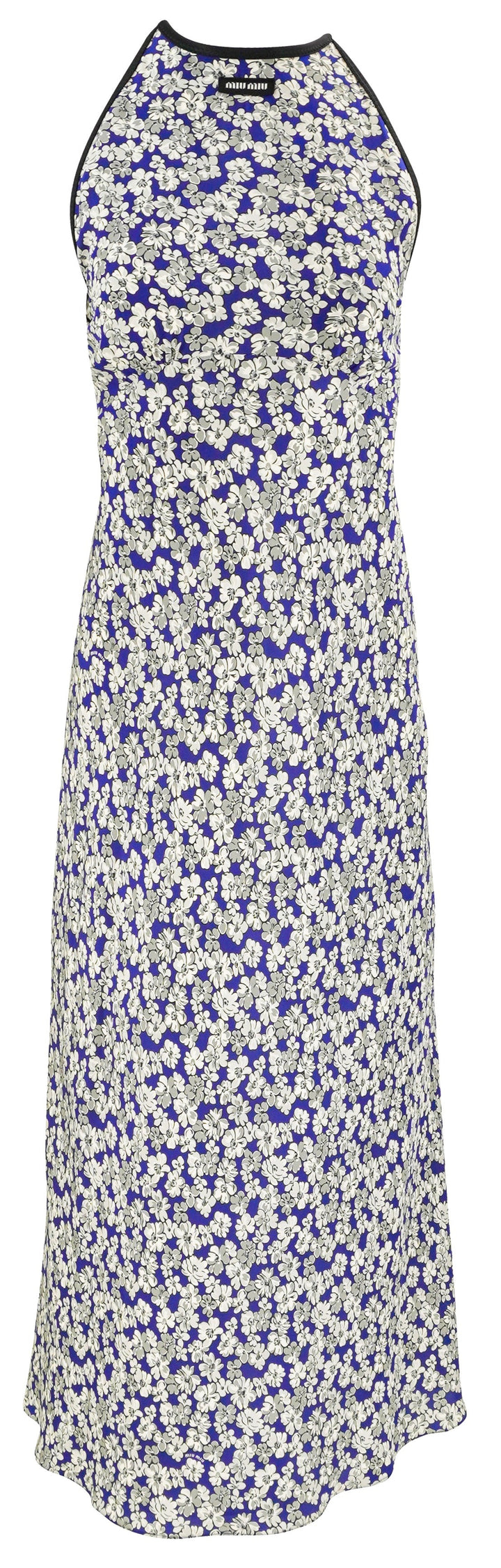 Miu Miu Flower Print Dress in Blue