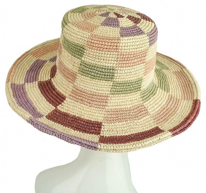 Nick Fouquet Window Pane Hat in Multicolored Checkered - Discounts on Nick Fouquet at UAL