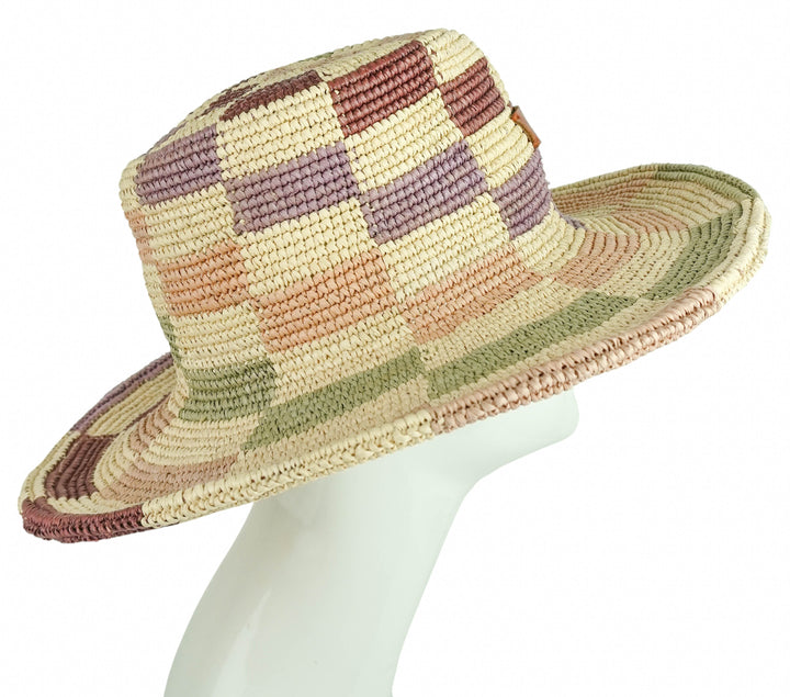 Nick Fouquet Window Pane Hat in Multicolored Checkered - Discounts on Nick Fouquet at UAL