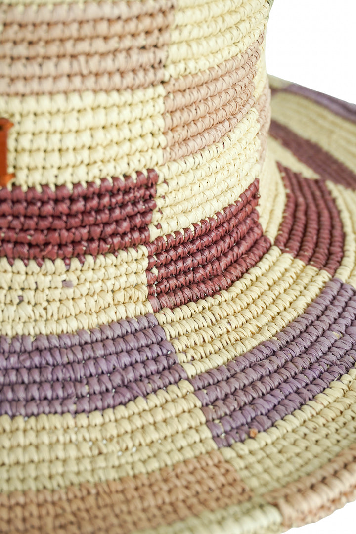Nick Fouquet Window Pane Hat in Multicolored Checkered - Discounts on Nick Fouquet at UAL