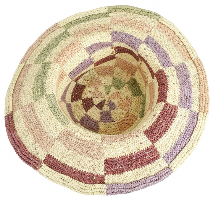 Nick Fouquet Window Pane Hat in Multicolored Checkered - Discounts on Nick Fouquet at UAL