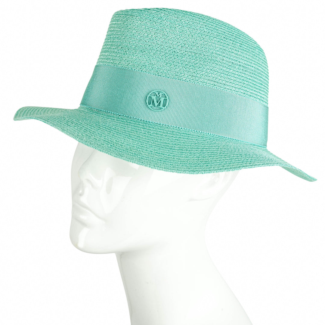 Maison Michel Andre Hat in Aqua - Discounts on Maison Michel at UAL
