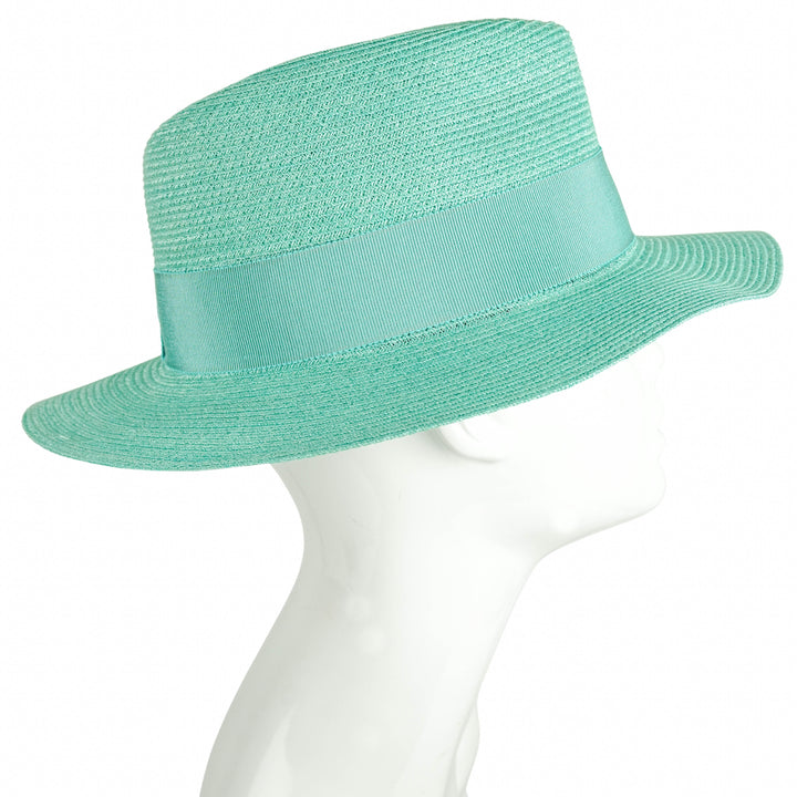 Maison Michel Andre Hat in Aqua - Discounts on Maison Michel at UAL