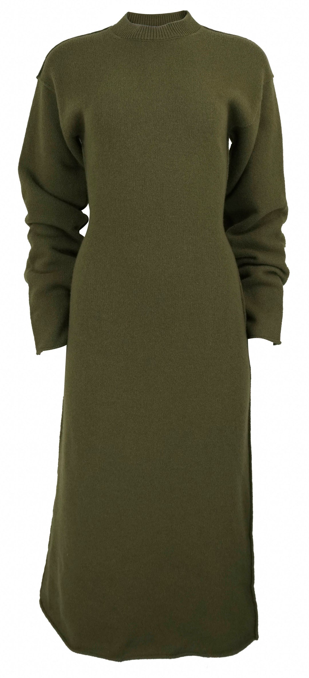 Sofie D'Hoore Malevich Wool Sweater Dress in Sage - Discounts on Sofie D'Hoore at UAL