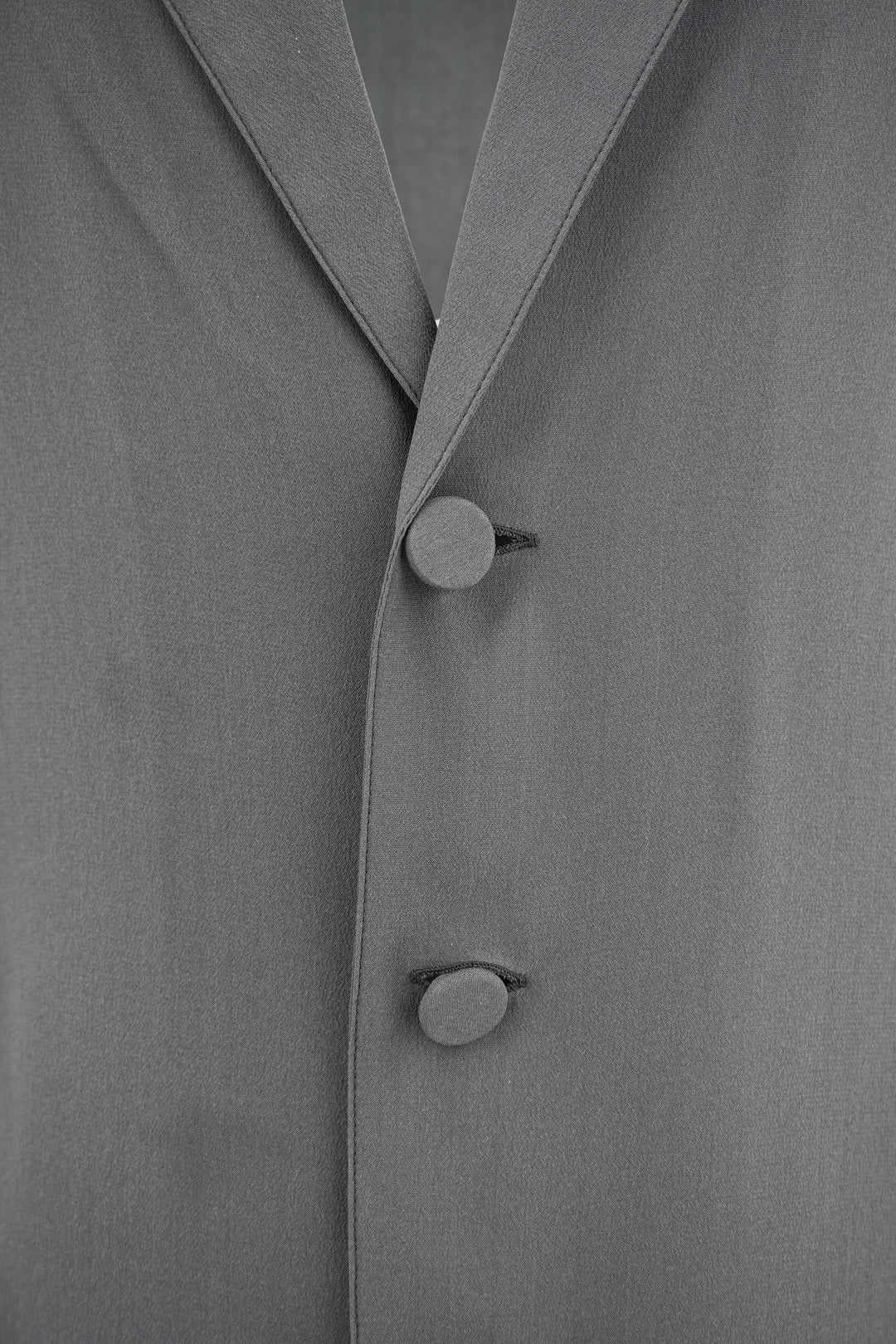 Saint Laurent Silk Button Front Blouse in Ash Brown - Discounts on Saint Laurent at UAL
