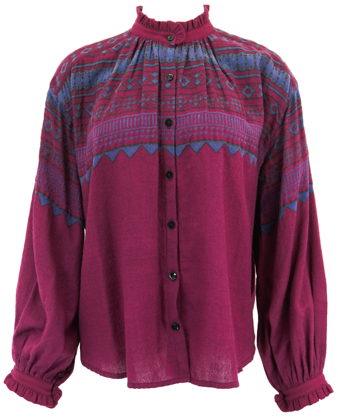 Alix of Bohemia Fairisle Blouse is Poet Plum - Discounts on Alix of Bohemia at UAL