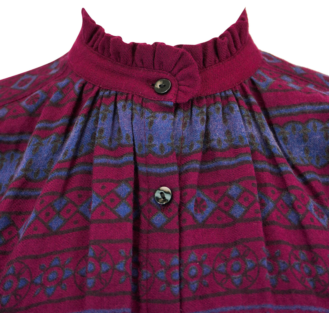 Alix of Bohemia Fairisle Blouse is Poet Plum - Discounts on Alix of Bohemia at UAL