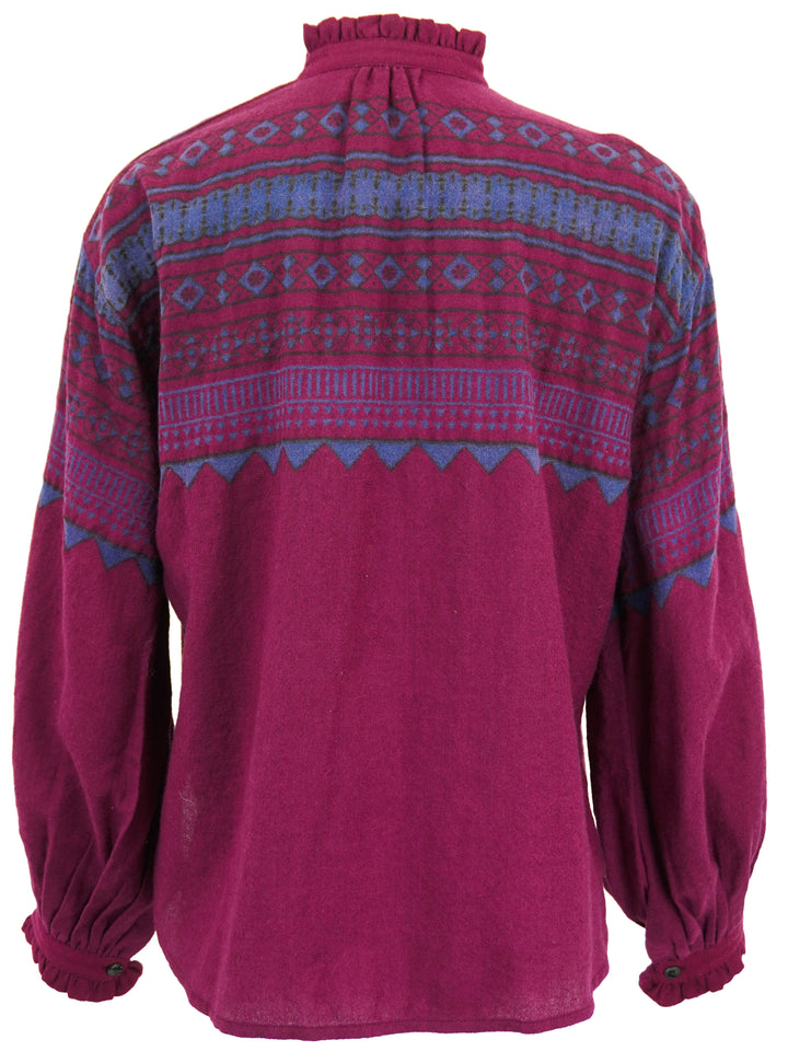 Alix of Bohemia Fairisle Blouse is Poet Plum - Discounts on Alix of Bohemia at UAL